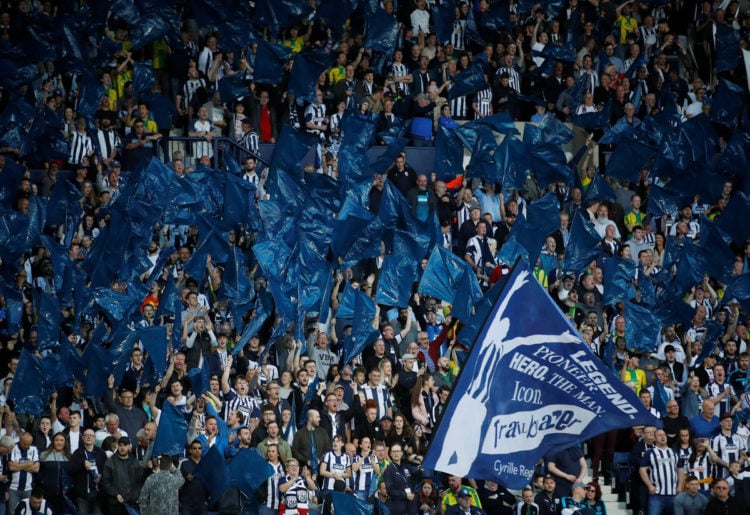 West Brom fans celebrate