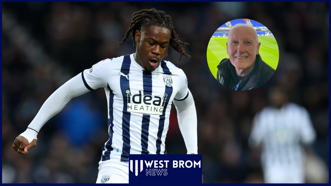 West Brom forward Brandon Thomas-Asante and Tony Brown
