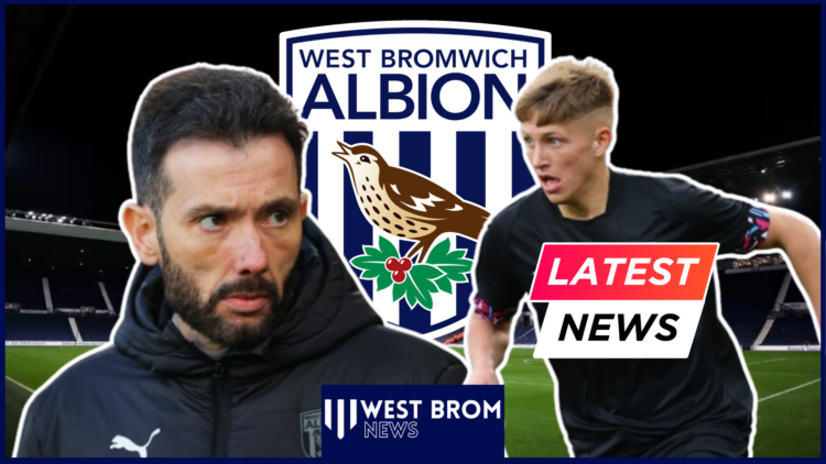 Carlos Corberan Callum Marshall The Hawthorns West Brom badge