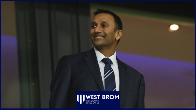 West Brom chairman Shilen Patel at The Hawthorns