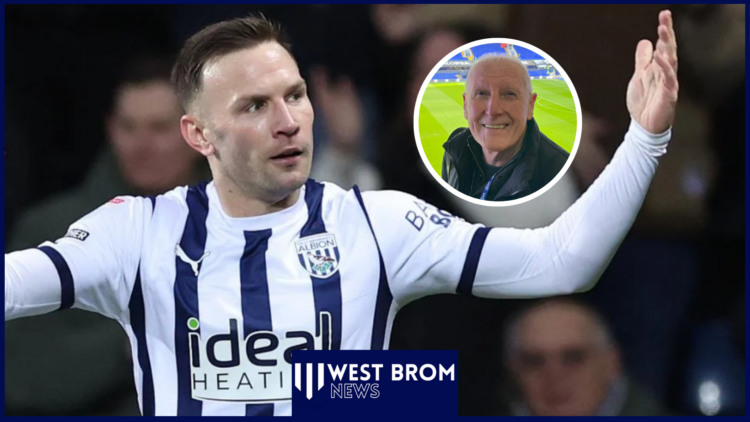 West Brom attacker Andreas Weimann and Tony Brown