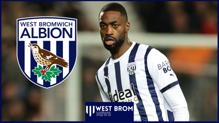 Semi Ajayi with West Brom badge