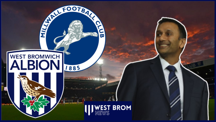 Shilen Patel at West Brom v Millwall