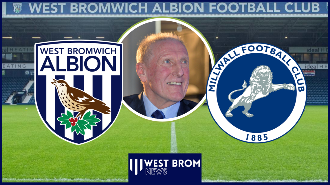 Tony Brown, west Brom and Millwall crest
