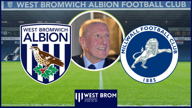 Tony Brown, west Brom and Millwall crest