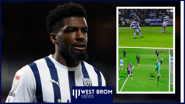 Cedric Kipre incident on Sky Sports in West Brom game against QPR