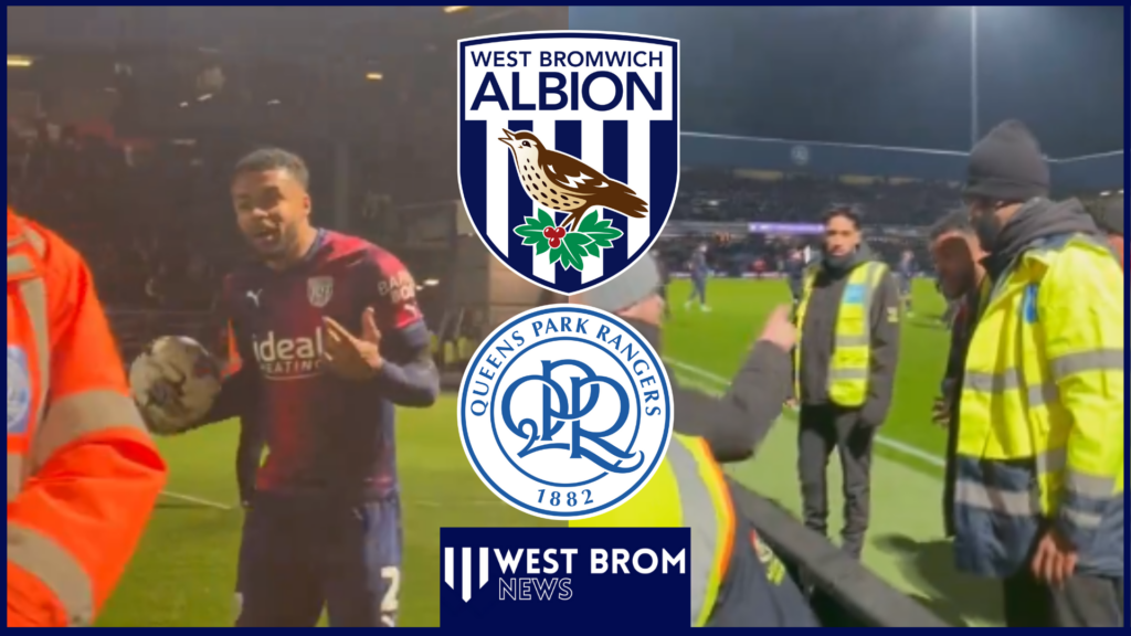 West Brom Furlong spotted in heated clash with QPR fan