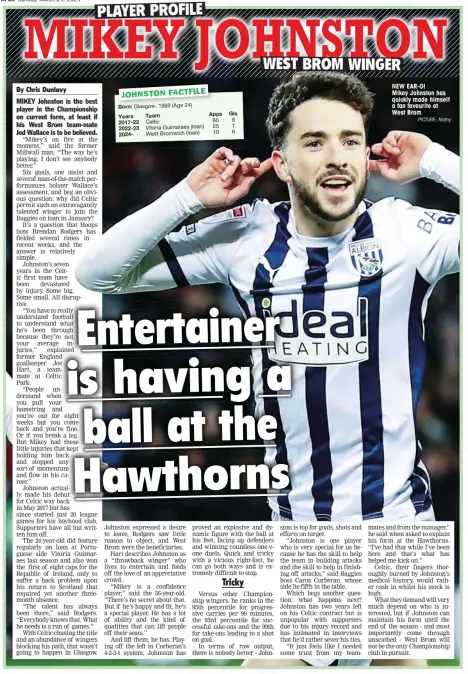 West Brom, Mikey Johnston, The Hawthorns