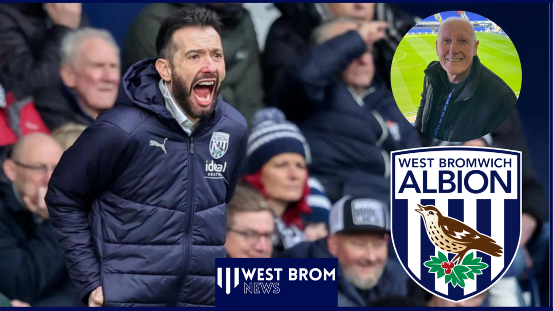 Tony Brown and Carlos Corberan with West Brom badge