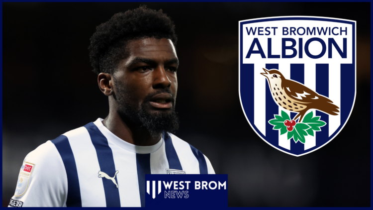 West Brom badge and Cedric Kipre