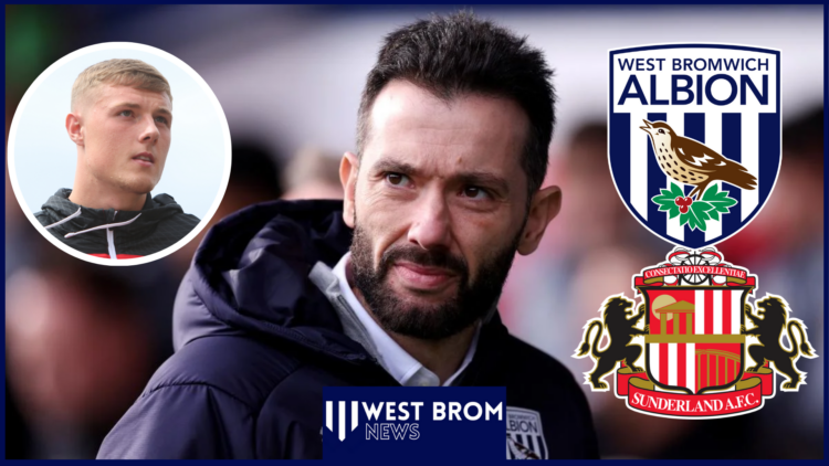 Carlos Corberan and Dan Ballard with West Brom and Sunderland badges