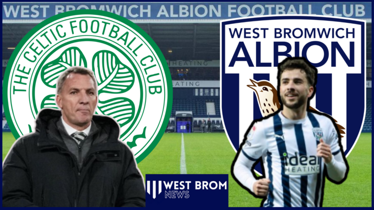Celtic badge, West Brom, Brendan Rodgers, Mikey Johnston