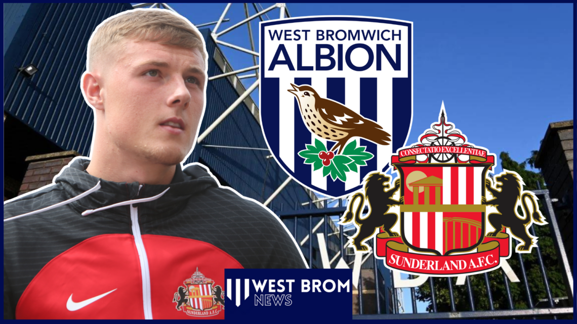 Sunderland defender Dan Ballard and West Brom badge