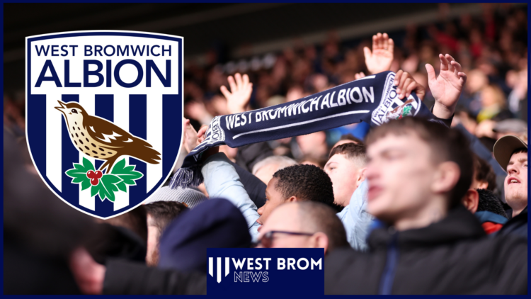 West Brom fans and crest