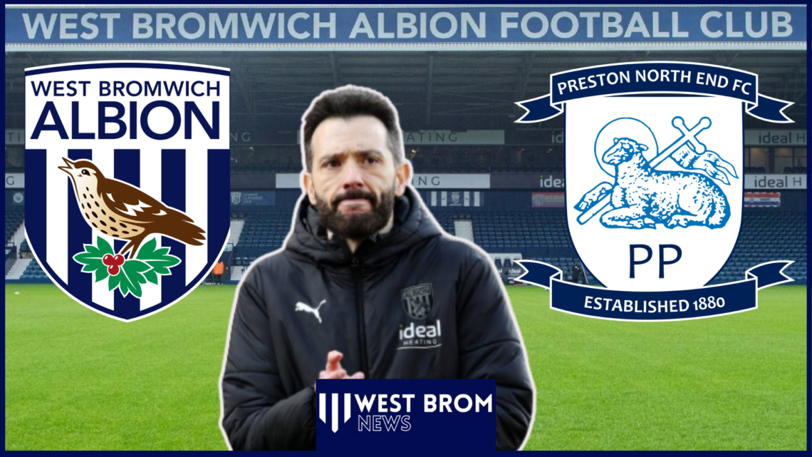 West Brom badge, Preston badge, Carlos Corberan