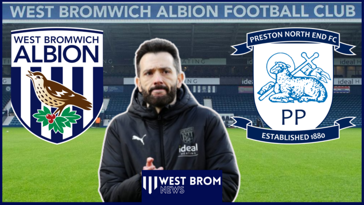 West Brom badge, Preston badge, Carlos Corberan