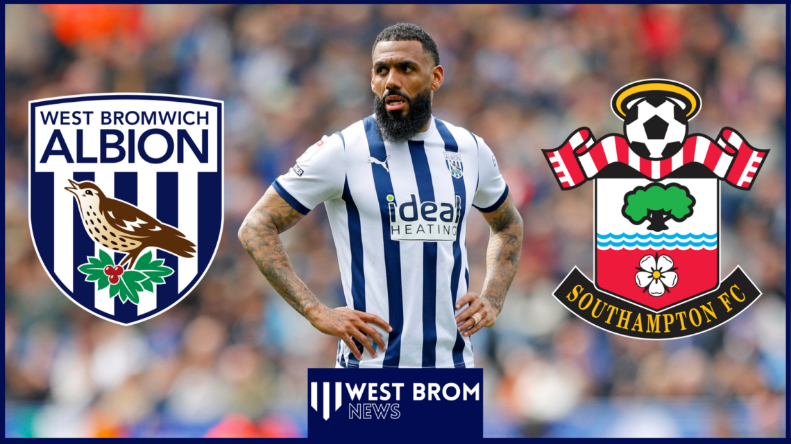 Yann M'Vila, West Brom badge, Southampton badge