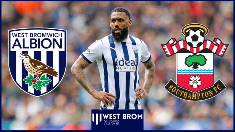 Yann M'Vila, West Brom badge, Southampton badge