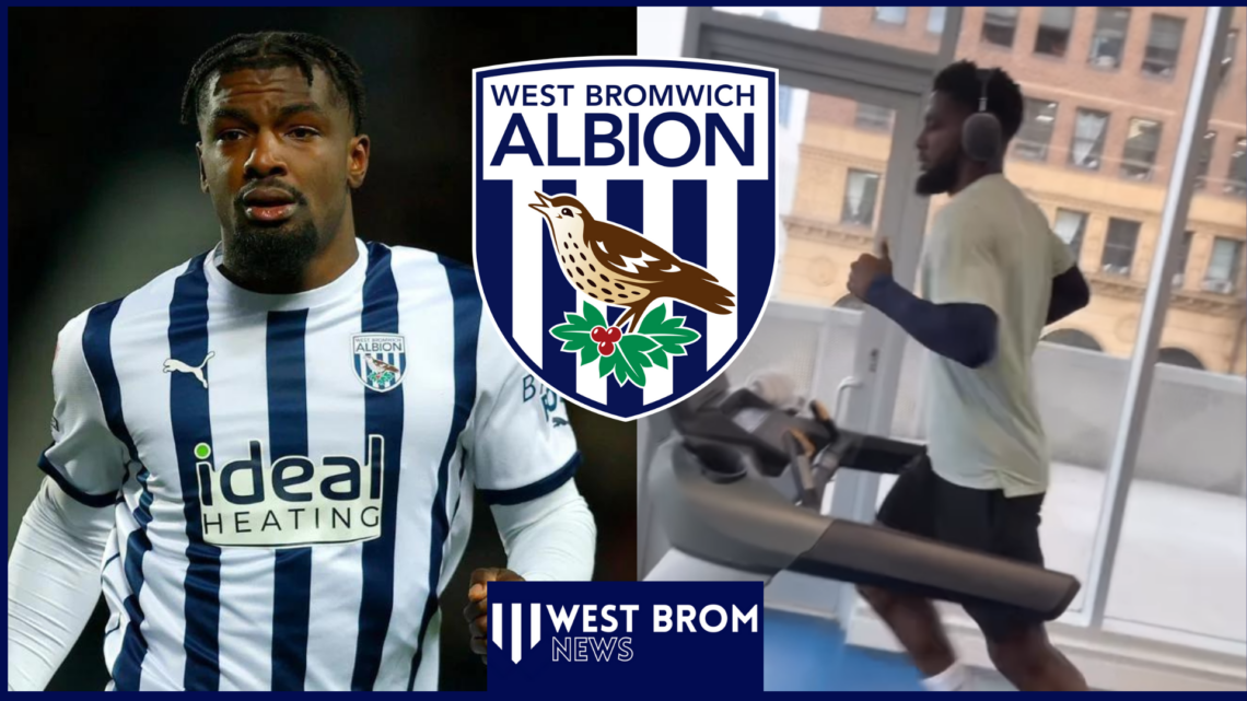 West Brom badge and defender Cedric Kipre