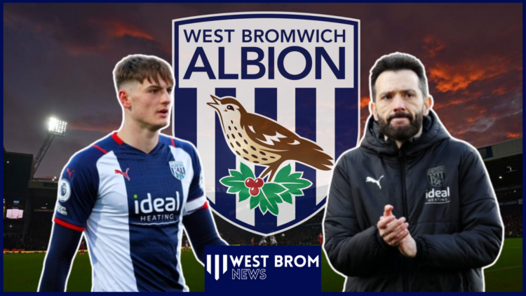 Caleb Taylor, Carlos Corberan, West Brom badge