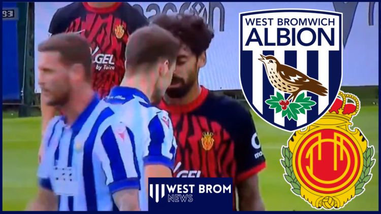 Jayson Molumby, West Brom badge, Mallorca badge