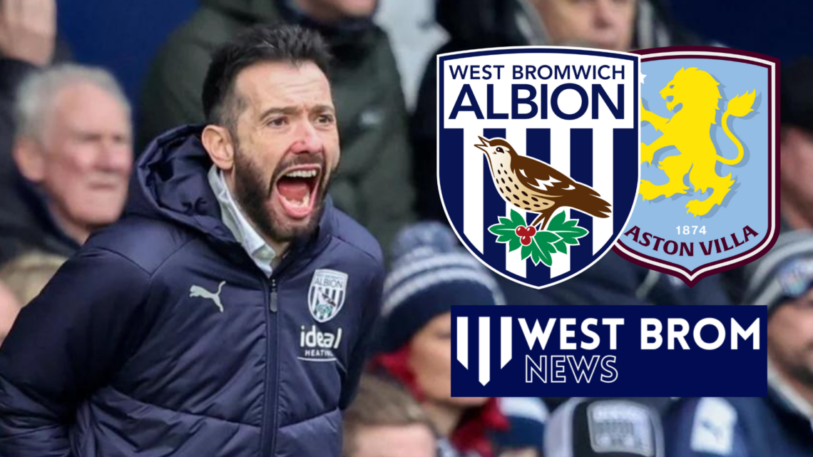 West Brom and Aston Villa badges, Carlos Corberan