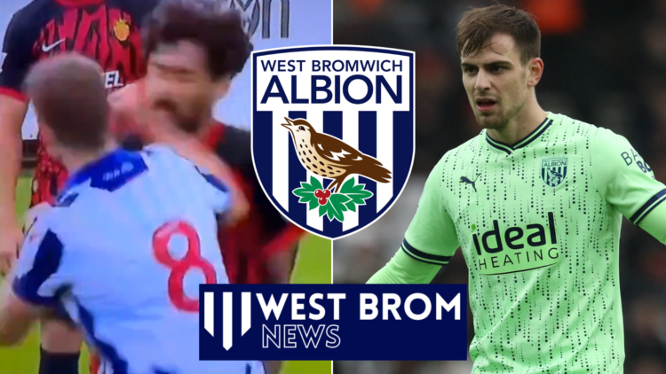 Jayson Molumby punches Mallorca player in West Brom friendly.