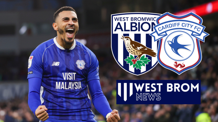 West Brom and Cardiff City badges, Karlan Grant