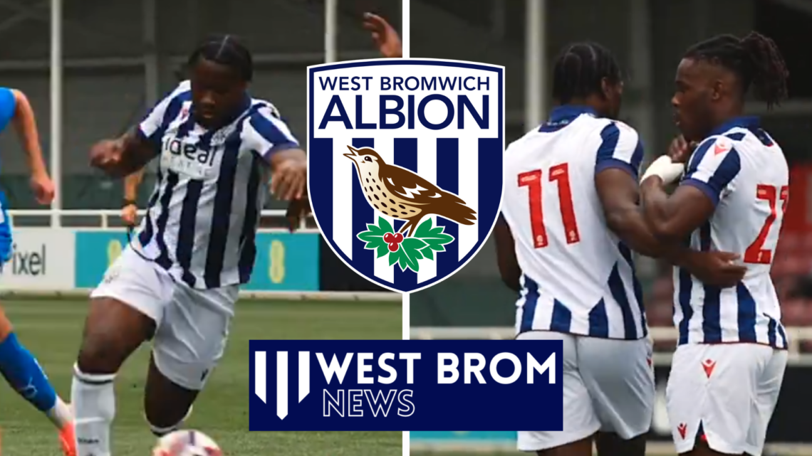 West Brom forward Reyes Cleary v Peterborough