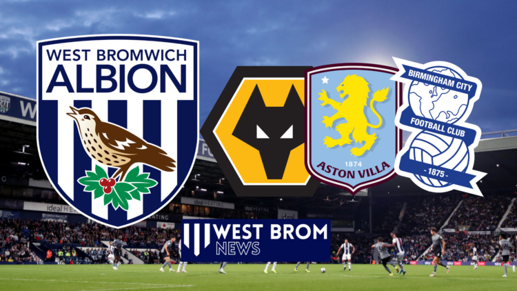 West Brom, Wolves, Aston Villa, Birmingham City badges