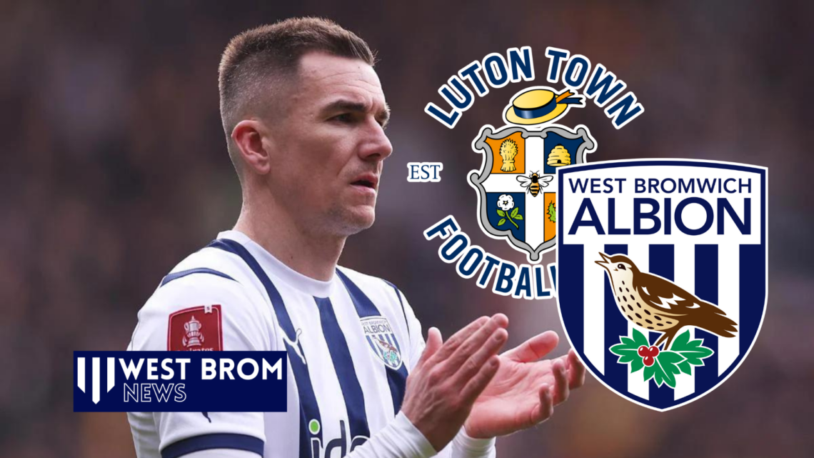 Jed Wallace West Brom Luton Town badges