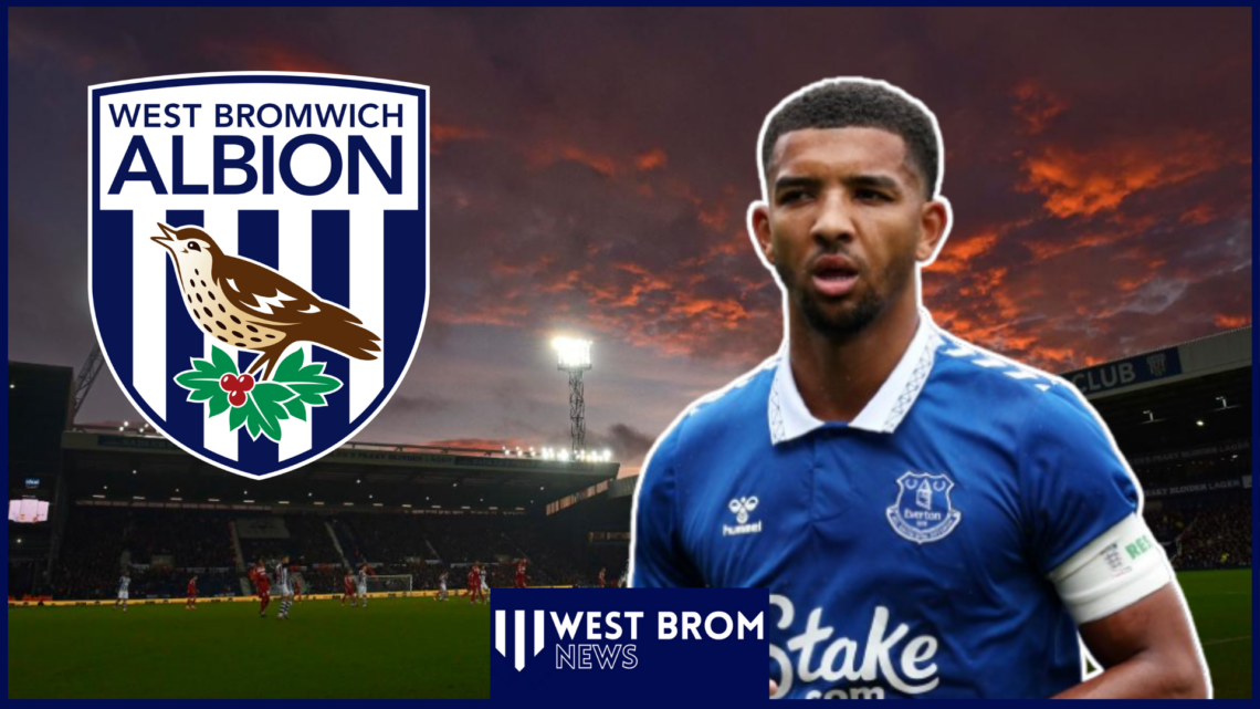 Mason Holgate, West Brom badge, Everton