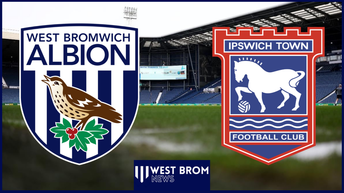 West Brom badge, Ipswich Town badge, The Hawthorns