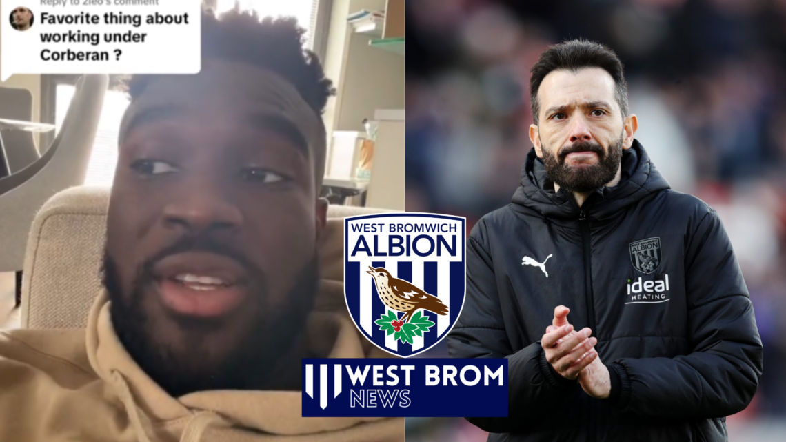 West Brom badge, Daryl Dike, Carlos Corberan