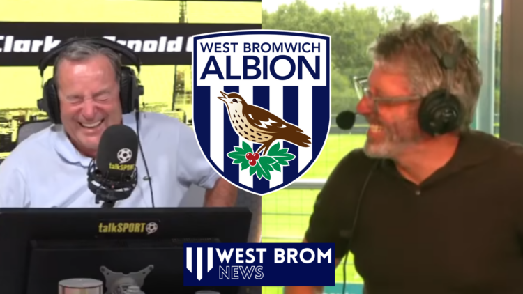 Jeff Stelling, Andy Townsend, West Brom badge