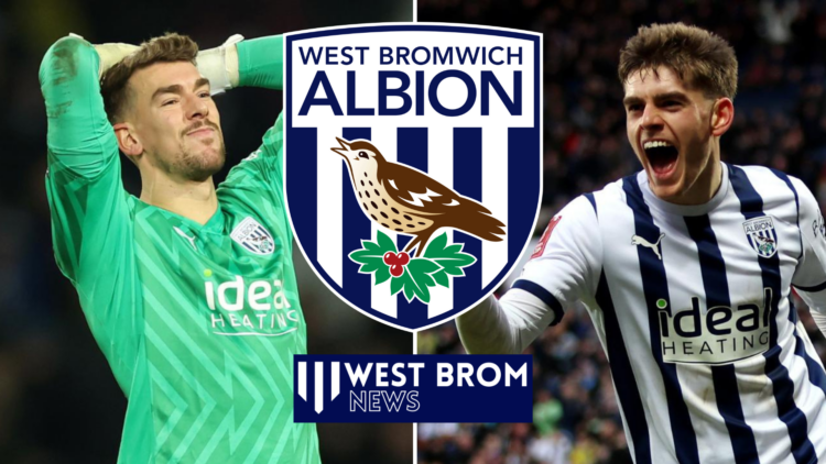 West Brom badge, Alex Palmer and Tom Fellows