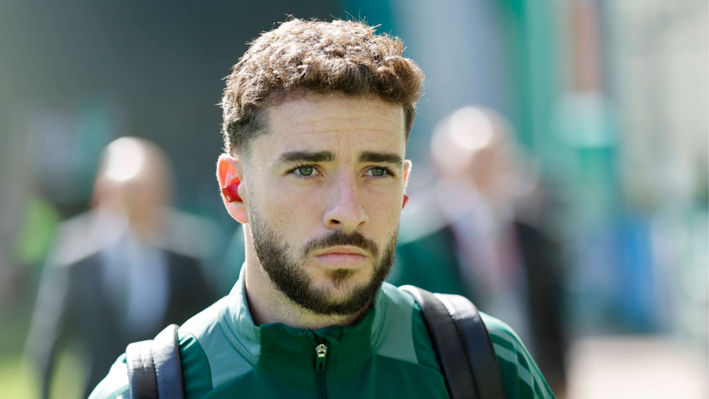 West Brom winger Mikey Johnston arriving at a game.