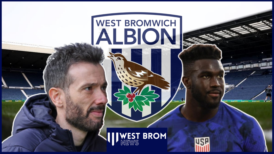 Carlos Corberan, Daryl Dike, West Brom badge