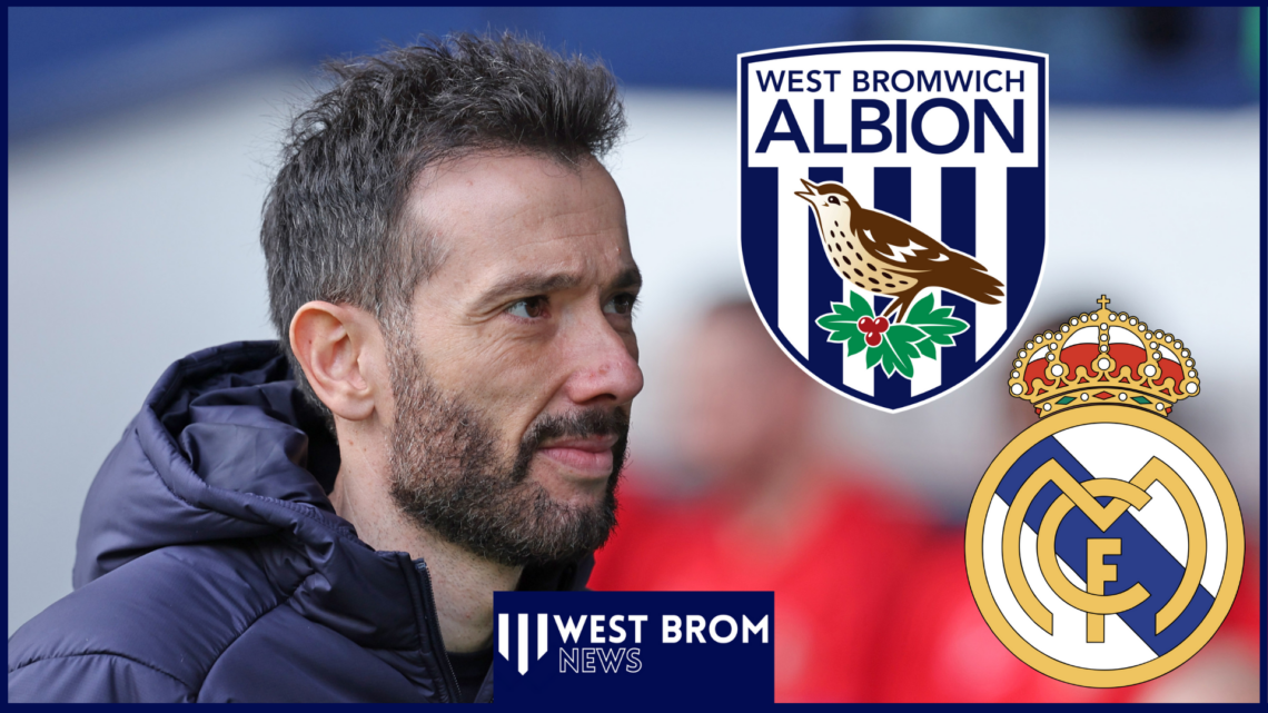 Carlos Corberan, West Brom badge, Real Madrid badge