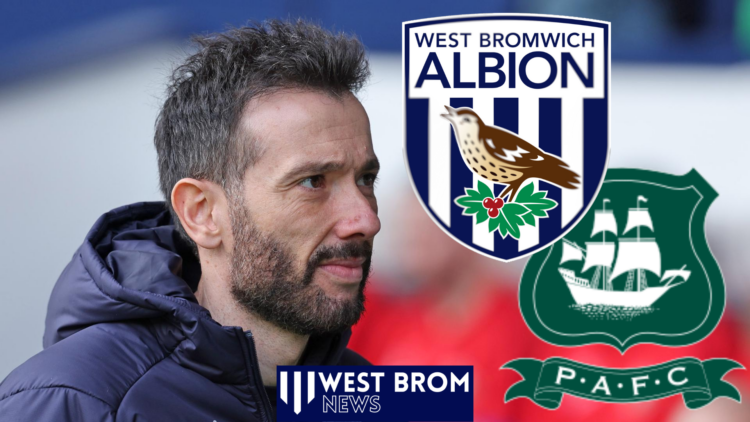 Carlos Corberan, West Brom badge, Plymouth Argyle badge