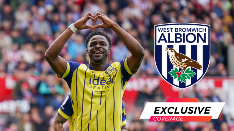 Josh Maja, West Brom badge