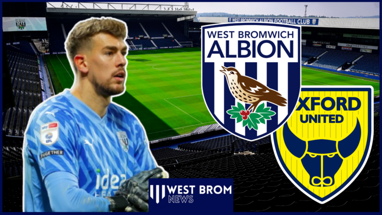 Alex Palmer, West Brom badge, Oxford United badge