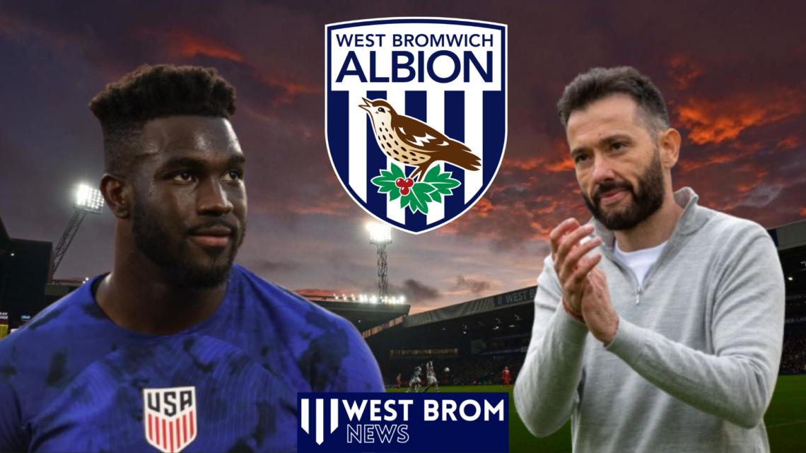 Carlos Corberan, Daryl Dike, West Brom badge