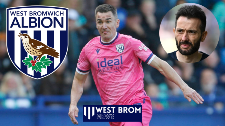 Jed Wallace, Carlos Corberan, West Brom badge