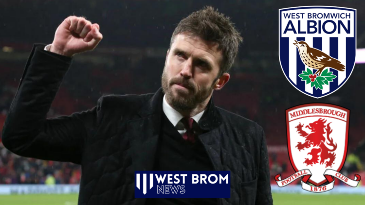 Michael Carrick, West Brom badge, Middlesbrough badge