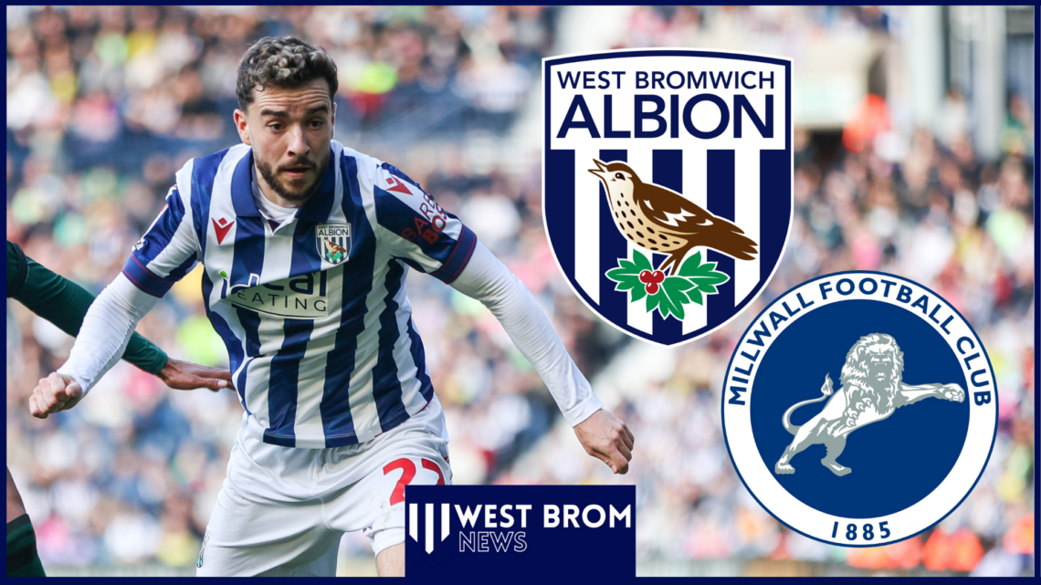 Mikey Johnston, West Brom badge, Millwall badge