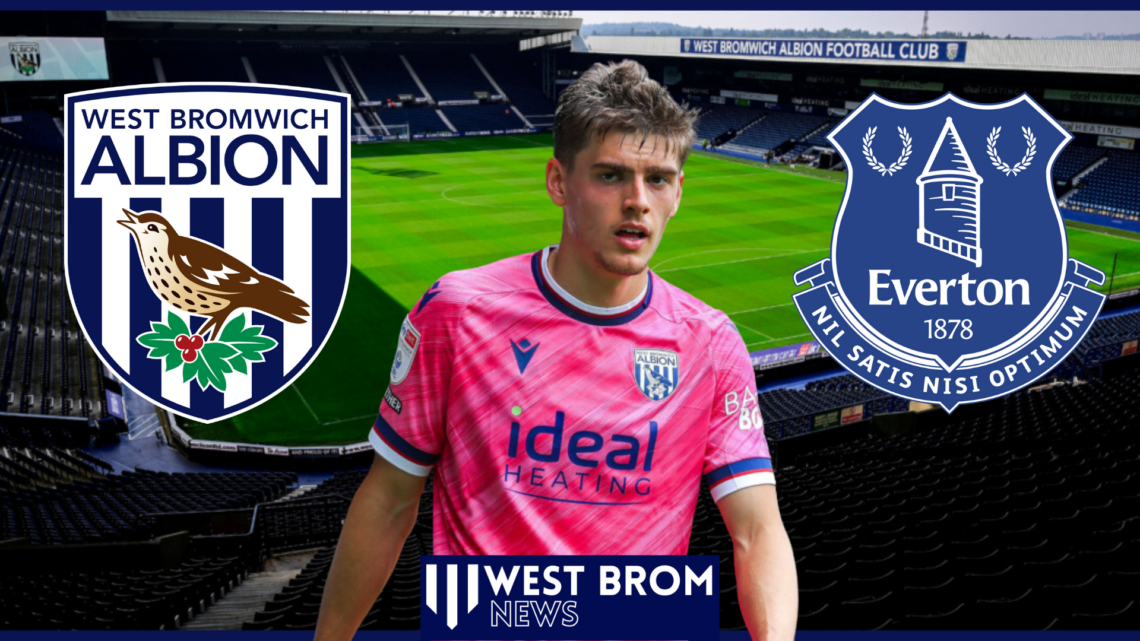 West Brom badge, Hawthorns, Everton badge, Tom Fellows