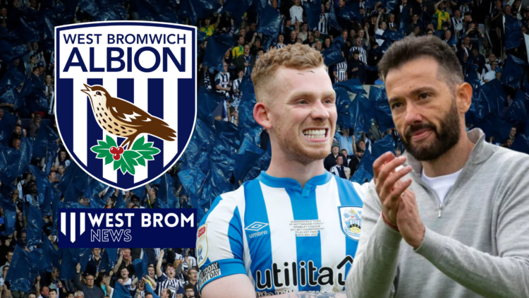 West Brom fans, West Brom badge, Lewis O'Brien, Carlos Corberan