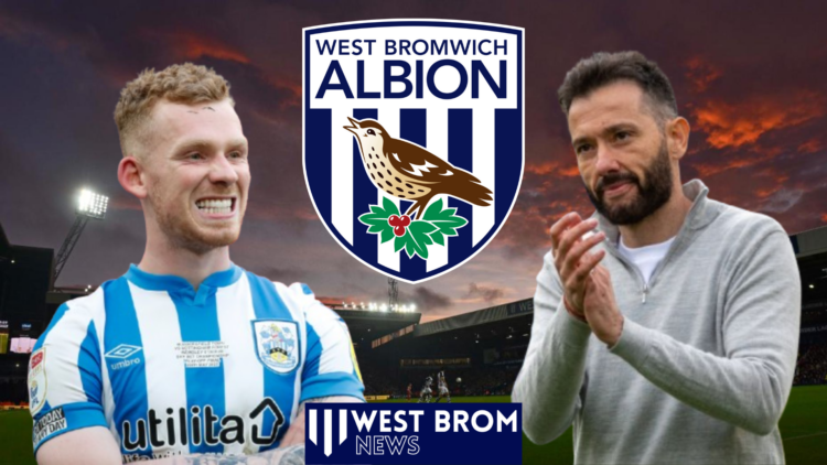 Carlos Corberan, Lewis O'Brien, West Brom badge