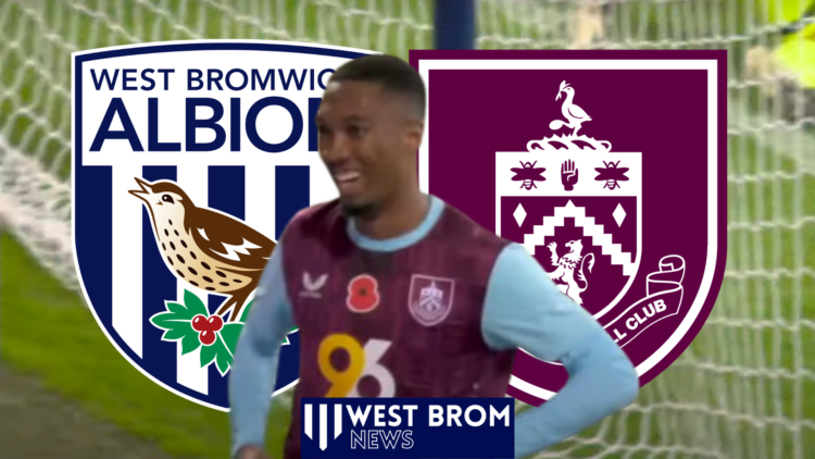 Jaidon Anthony West Brom badge Burnley badge
